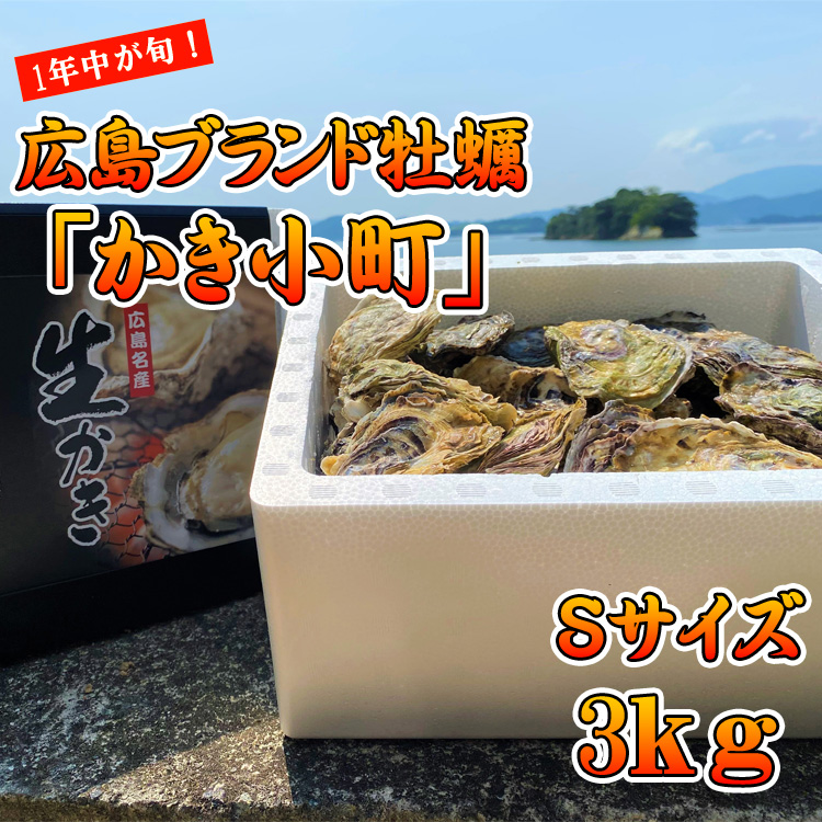 広島産ブランド牡蠣 本庄水産 かき小町Sサイズ3kg | 本庄水産