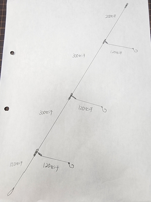 アブラボウズ胴突仕掛け３本針仕様（単針）