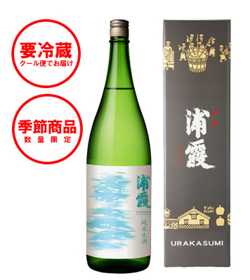 【季節商品／宮城県限定】純米生酒 浦霞 1.8L