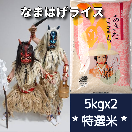 なまはげライス特選米 あきたこまち5kgx2 | なまはげライス
