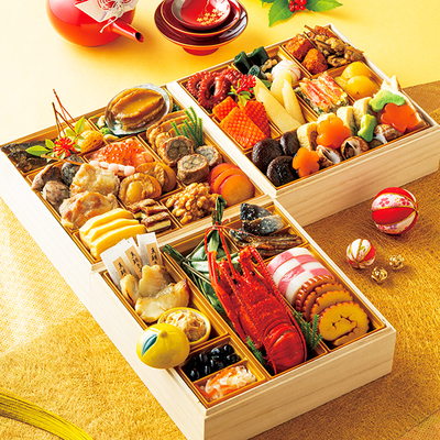 【早割】限定　豪華三段重おせち　『華』はな　冷凍　送料込