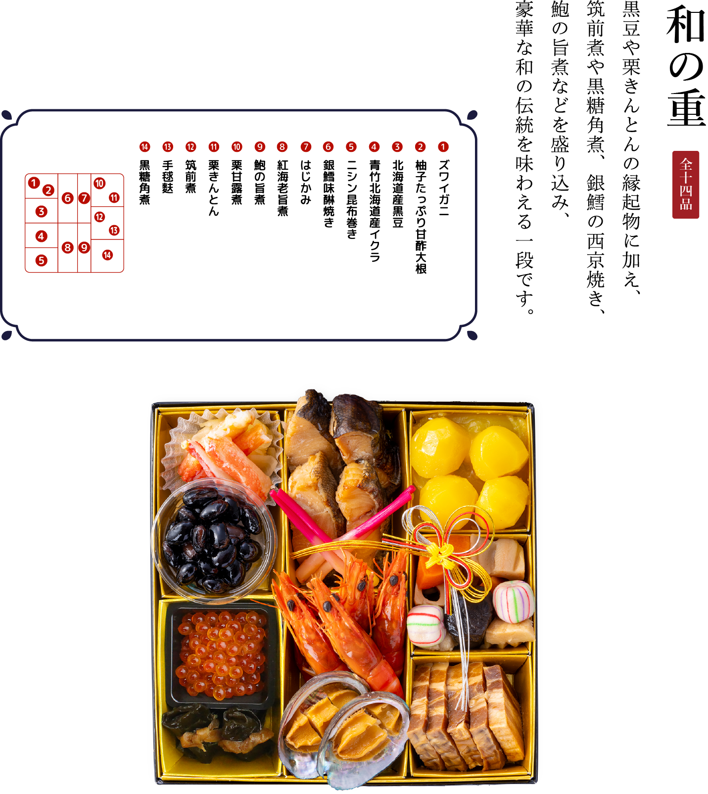 和の重 全十四品