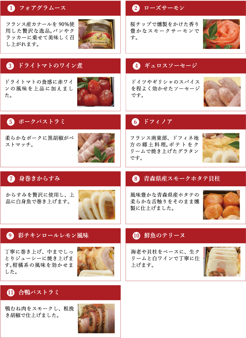 洋の重 全11品