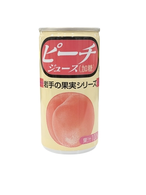 岩手の果実シリーズ 岩手県産 ピーチジュース 果汁100%（加糖）　195g