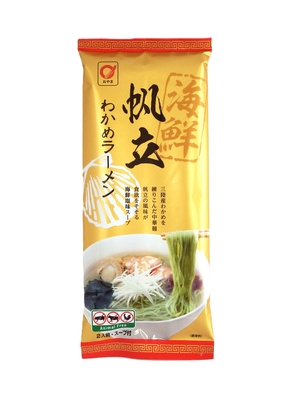 海鮮 帆立わかめラーメン　2人前