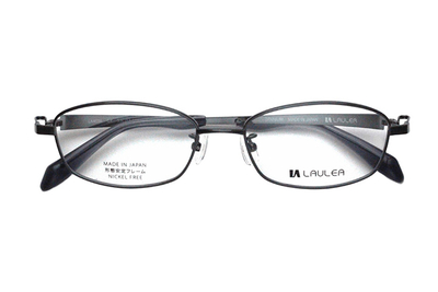 【レンズ付メガネ】LAULEA ラウレア byアミパリ　LA 4036-GY グレー【ウエリントン系】【βチタン】【灰】【日本製眼鏡】