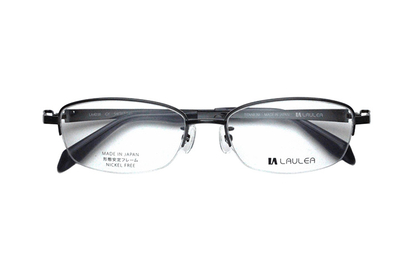 【レンズ付メガネ】LAULEA ラウレア byアミパリ　LA 4038-GY グレー【ウエリントン系】【βチタン】【灰】【日本製眼鏡】