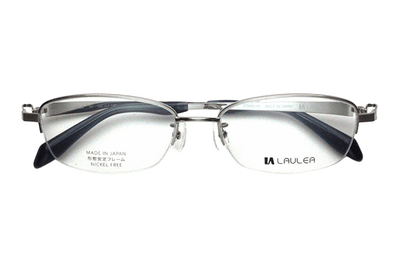 【レンズ付メガネ】LAULEA ラウレア byアミパリ　LA 4038-SV シルバー【ウエリントン系】【βチタン】【銀】【日本製眼鏡】