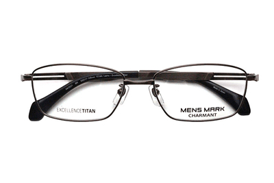 【フレーム単品メガネ】 シャルマン MENSMARK　メンズマーク  XM 5521-BR ブラウン【ウエリントン系】【エクセレンスチタン】【日本製眼鏡】