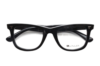 【レンズ付メガネ】LAULEA ラウレア byアミパリ　LA 4060-BK ブラック【ウエリントン系】【アセテート】【黒】【日本製眼鏡】