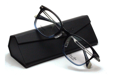 【フレーム単品メガネ】 シャルマン　Lineart ラインアート XL 11105-NV ネイビー【リヴォルトコレクション】【アセテート】【ウエリントン系】【エクセレンスチタン】【チタン】【日本製眼鏡