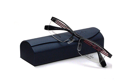 【フレーム単品メガネ】 シャルマン　Lineart ラインアート XL 1086-BK ブラック【フォルテコレクション】【スクエア系】【エクセレンスチタン】【チタン】