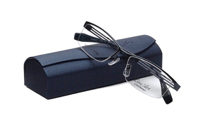 【フレーム単品メガネ】 シャルマン　Lineart ラインアート XL 1086-BL ブルー【フォルテコレクション】【スクエア系】【エクセレンスチタン】【チタン】