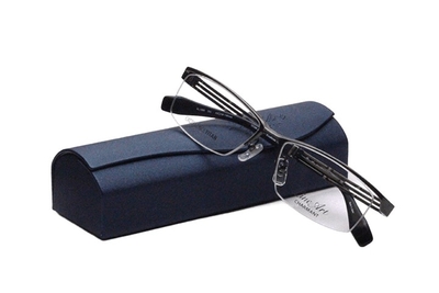 【フレーム単品メガネ】 シャルマン　Lineart ラインアート XL 1086-DG  ダークグレー【フォルテコレクション】【スクエア系】【エクセレンスチタン】【チタン】