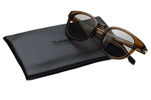 From フロム　サングラス Fr003-4 シャイニーライトブラウン【ボストン系】【偏光サングラス】【裏面AR】【偏光度98%】【紫外線カット】【軽量プラスチック】