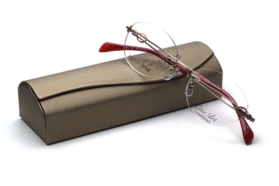 シャルマン　Lineart ラインアート XL 1755-RE レッド【アリアコレクション】【ボストン系】【エクセレンスチタン】【チタン】【日本製】