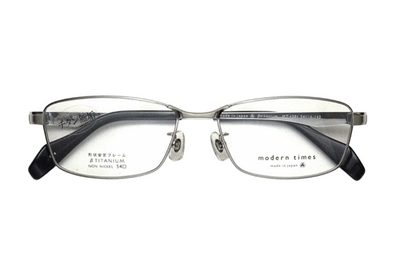 【レンズ付メガネ】ModernTimes MT 1201-4  チタン無垢【ウエリントン系】【&beta;チタン素材】【安心の完全ノンニッケル仕様】【日本製眼鏡】