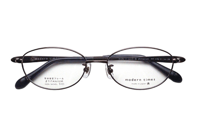 【レンズ付メガネ】ModernTimes MT 1196-3 フォギーパープル【ウエリントン系】【&beta;チタン素材】【安心の完全ノンニッケル仕様】【日本製眼鏡】