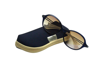 シャルマン　Choco Sun ちょこサンFG 24509-BL ブルー【ウエリントン系】【鼻に跡がつかないサングラス】【シャルマン】