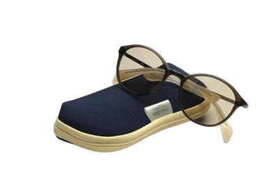 シャルマン　Choco Sun ちょこサンFG 24518-KH カーキ【ウエリントン系】【鼻に跡がつかないサングラス】【シャルマン】