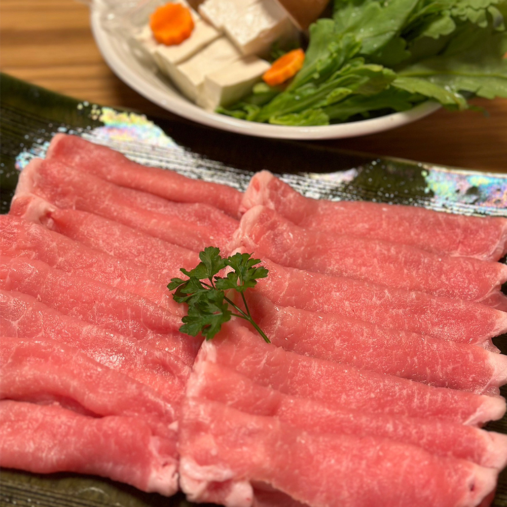 ギフト箱入り】四万十米ポークの豚ちりシンプルセット（中厚切り）500g