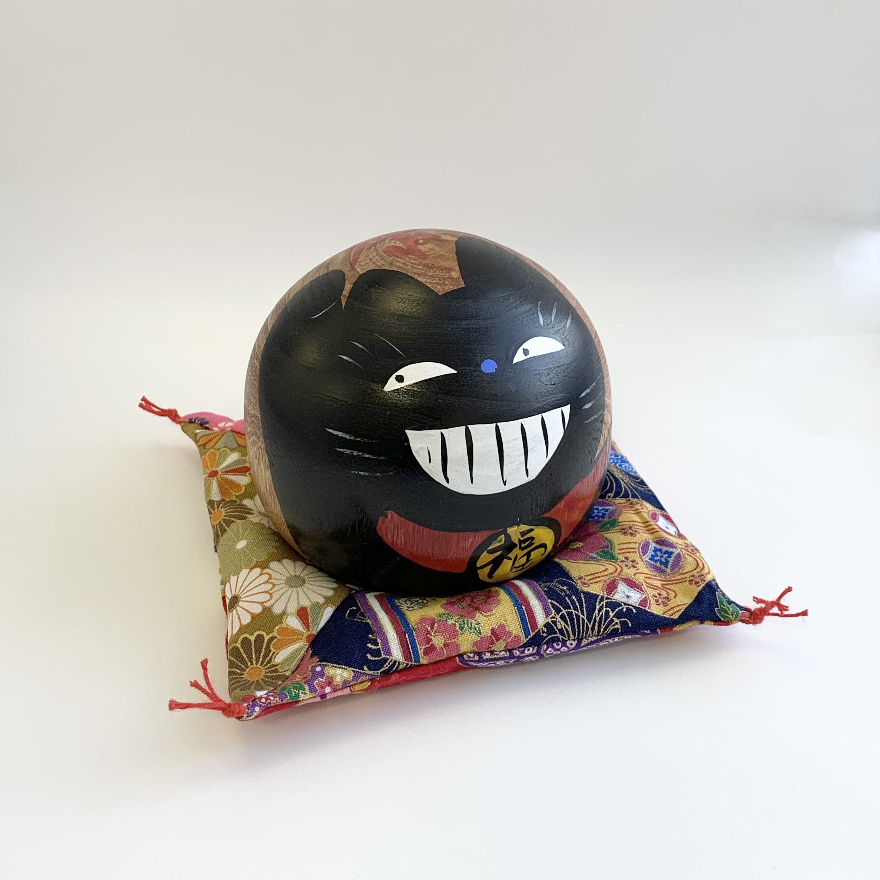 仙臺さすり「黒猫」（3.5号）※しあわせ座布団付き | 伊達な銘品横丁