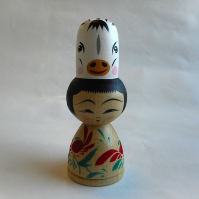 干支こけし（午）④