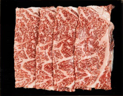 北海道の銘柄牛　白老牛肩ロースすき焼き　350ｇ【ギフト送料一律】