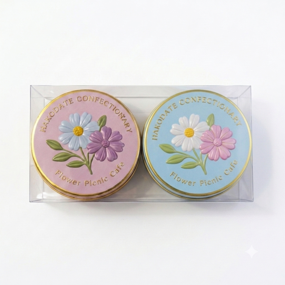 お花のぼうろ2缶セット‐コスモス＆マーガレット‐【ギフト送料一律