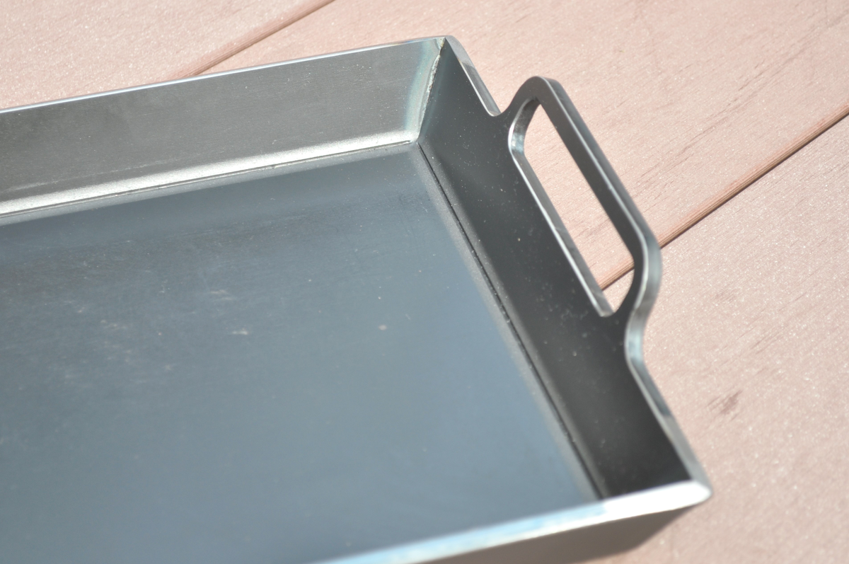 極厚鉄板！ 一生もんの和田鉄板】極厚鉄板210×210mm（深型・取っ手付