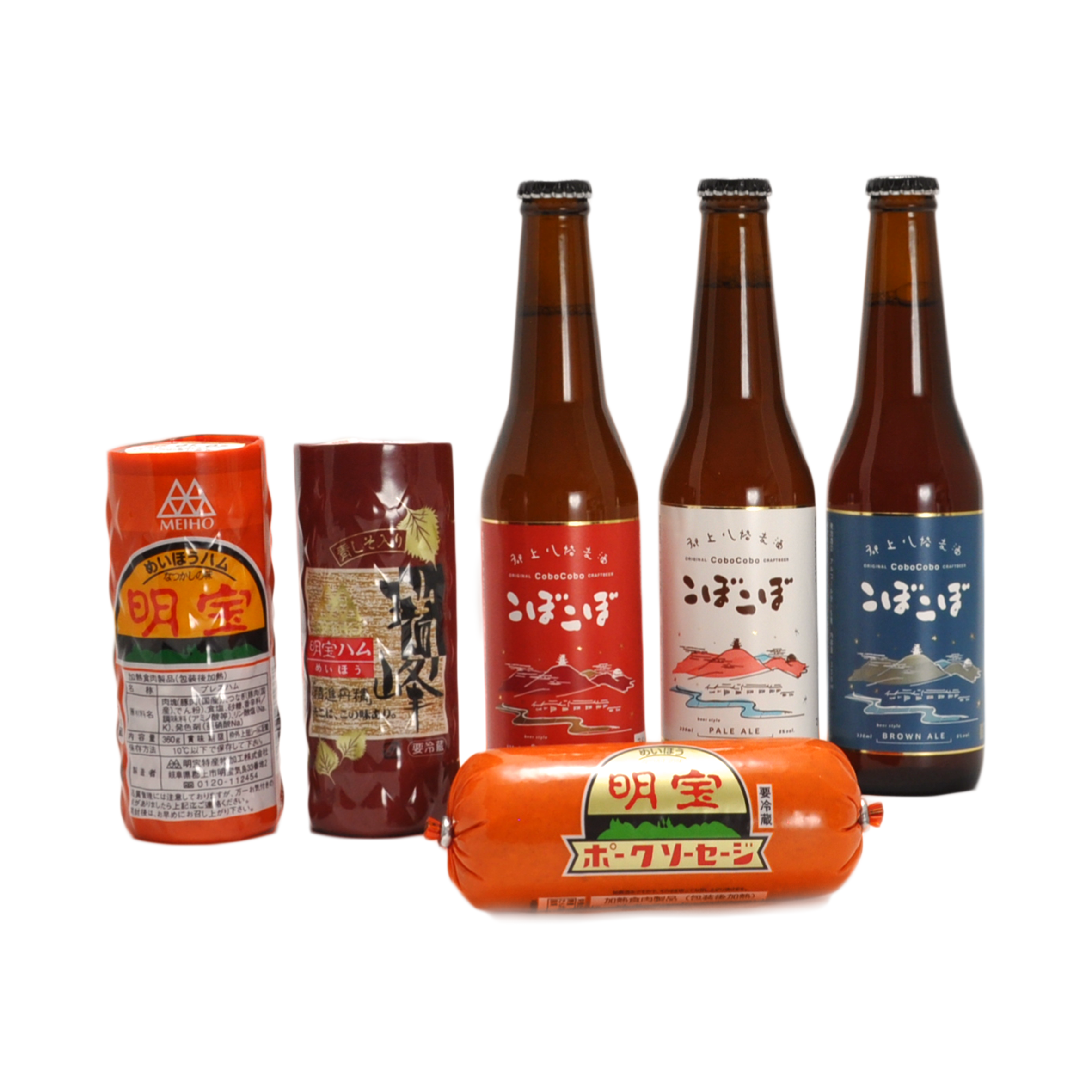 明宝ハム3種＆郡上八幡地ビール3本セット | MEIHO．SHOP
