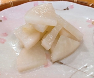 ラフランス大根皿盛
