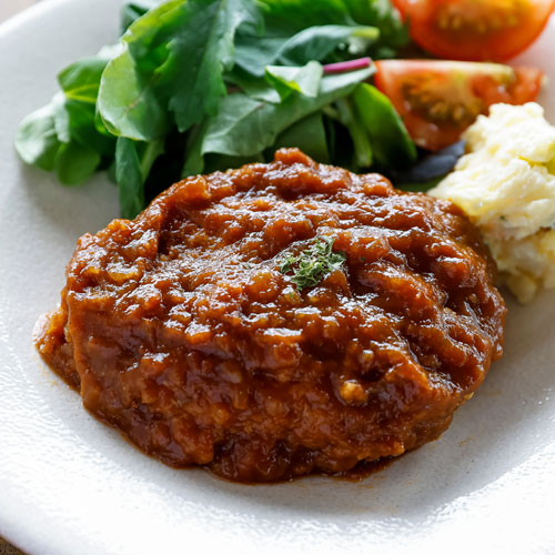 佐藤畜産 手づくりハンバーグ 1個 【冷凍便】 | 庄内なんでも屋