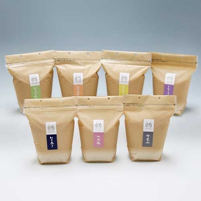 吉祥ファーム　山形県庄内町産 無洗米7銘柄食べ比べセット　2kg&times;7袋