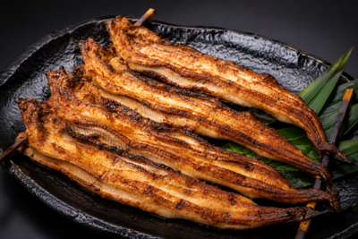 【当日焼き上げ】本焼き穴子〔大サイズ〕４尾１串