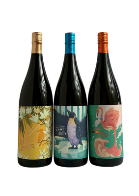 国分　芋焼酎　Cool Mint Green（クールミントグリーン）・Flamingo Orange（フラミンゴオレンジ）・Sunny Cream（サニークリーム）飲み比べセット 1800ml