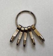 フック付キーリング