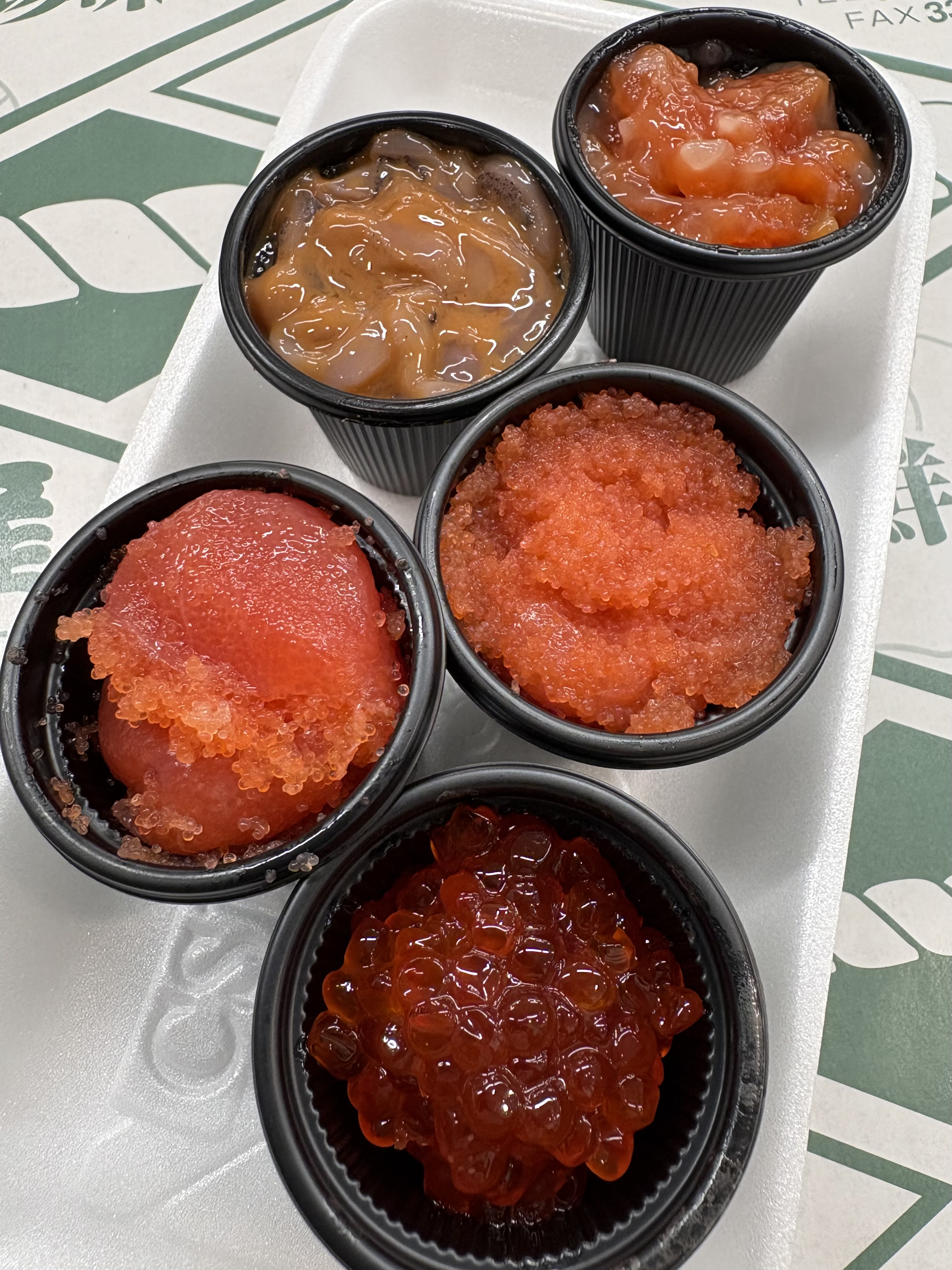魚卵ミニカップセット （デンマーク産すじこ ロシア又はアメリカ産加工
