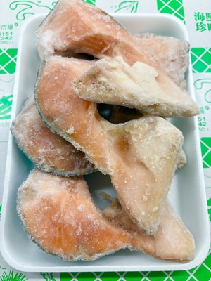 加熱用デンマーク産養殖サーモントラウトカマ甘塩　500g