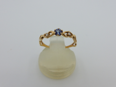 タンザナイト3㎜/D0.02ct/K10　＃11