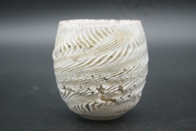 石田　和也 作　備前磁器　螺法杯