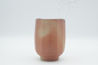 伊勢崎　競 作　備前　面取湯呑