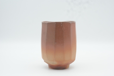 伊勢崎　競 作　備前　面取湯呑