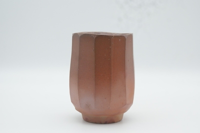 伊勢崎　競 作　備前　面取湯呑