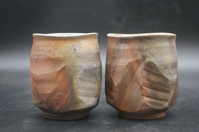 宮尾　昌宏 作　備前　湯呑揃