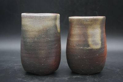 柴岡　守 作　備前　麦酒呑