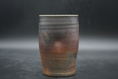 紀　文春 作　備前　焼酎呑