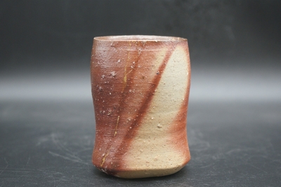 《人間国宝》伊勢﨑　淳 作　備前　湯呑