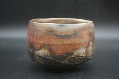 柴岡　信義 作　備前　茶碗