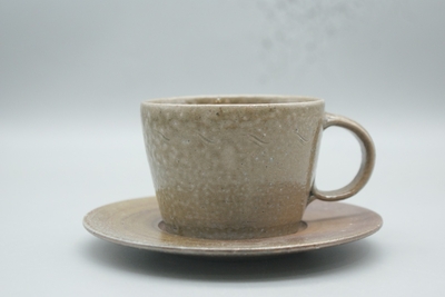 伊勢崎　紳 作　青備前　コーヒーC/Sセット